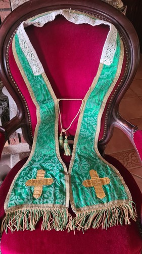 étole pastorale verte - ,