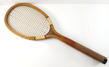 Antica racchetta da tennis in legno Leacock's of St. Louis MODELLO SATURNO RARA!