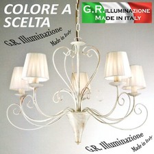 LAMPADARIO IN FERRO BATTUTO 5