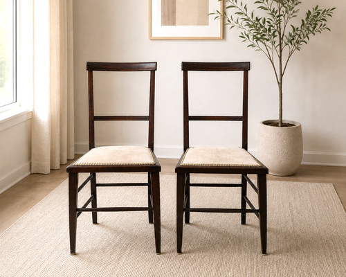 Coppia sedie vintage mogano - vintage, in
