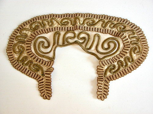 Antico pizzo soutache mantello - pizzo,
