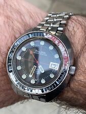 Bulova Oceanographer automatic snorkel 666feet DEVIL DIVER REF.714-1 N2 VINTAGE