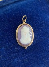 Victorian Woman Cameo Pendant