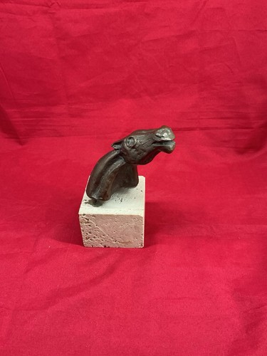 Statuina testa cavallo bruno - statuina,