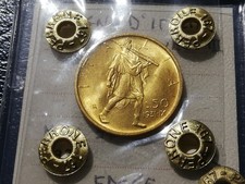 Regno D'italia. Vittorio Emanuele III 50 Lire "LITTORE" 1931 IX Gold. 