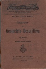 Lezioni di geometria descrittiva di Claudio Merizzi ed. Raffaello Giusti (1920)