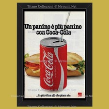 1980 * Pubblicità Originale 'Coca-Cola - Un Panino è Più Panino con Coca' in Cor