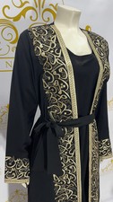 Cardigan abaya ricamo - cardigan, lettere