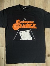 Camicia Vintage Arancione Meccanica Nera M Buone Condizioni 