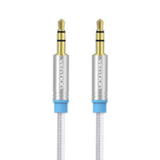 Cavo Audio Jack 3.5mm Per Casse Pc Tv e Aux Stereo - Nero o Silver 1 o 2 metri