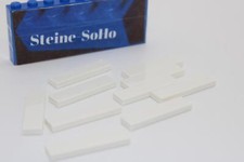Lego (c) 10x piastrelle - 1x4 bianco - 2431 - white tile - piastrelle - piastrelle