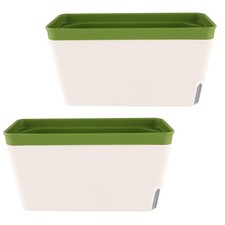 2pcs vasi da fiori rettangolari vasi di fiori succulenti fioriere autoirriganti