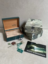 ROLEX SUBMARINER 16800 BOX BOITE SCATOLA ANCHOR BOOKLET 1988 TAG STICKERS OUTER