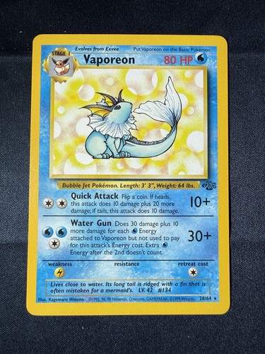 Pokémon tcg vaporeon 64 - pokémon,