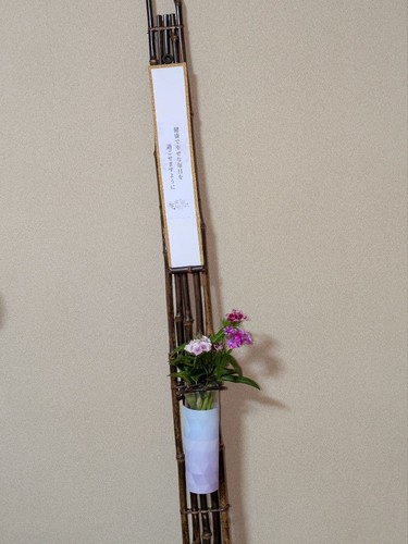 Vaso ikebana con fiori - con, in