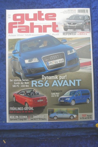 Buona guida audi rs6 - 3/08, vw