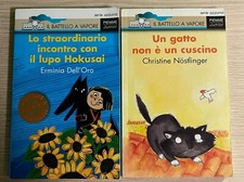 Lotto 2 libro: LUPO HOKUSAKI, GATTO NON E' UN CUSCINO, Il Battello Vapore,Piemme