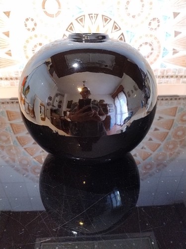 Vaso sfera ceramica vintage - vaso,