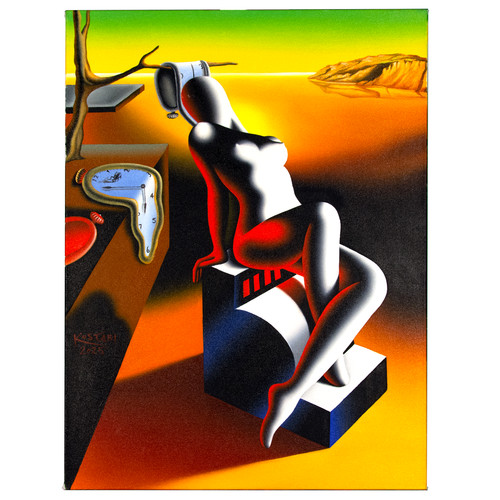 Mark kostabi olio - mark, tela