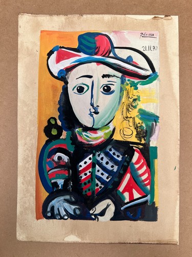 Pablo picasso disegno carta - su,