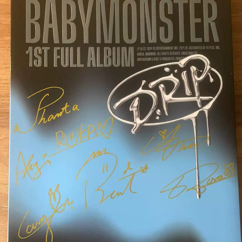 Babymonster autografo firma - babymonster,