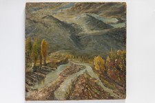 Dipinto olio tela " Paesaggio