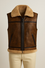 Gilet pelle di pecora uomo