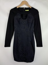 Abito da donna Versace Jeans modello astratto a maniche lunghe taglia US 2