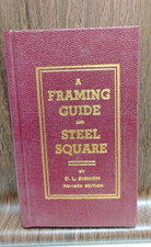 Framing Guide and Steel Square  D.L. Sigmon | Vintage Carpentry Reference Book