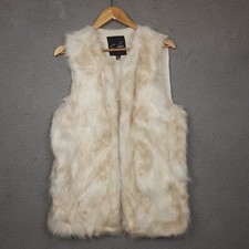 C. Luce Fur Vest Womens Size