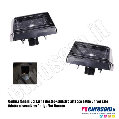 Coppia luci targa - coppia, fanali