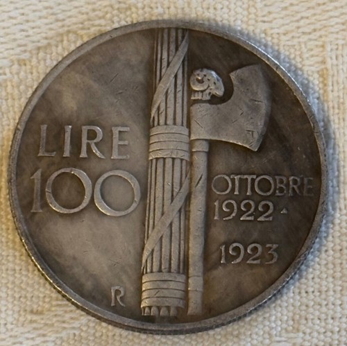 100 mussolini benito - 100, coin