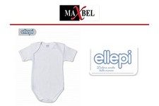 AF802 3pz BODY INTIMO BIMBO BIMBA ELLEPI COTONE MANICA CORTA