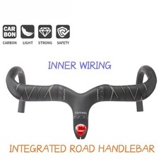 Manubrio bici strada carbonio 28,6mm con stelo 400/420/440mm cablaggio interno drop bar