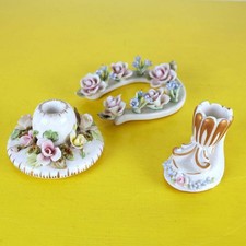 ceramiche capodimonte 3 pezzi