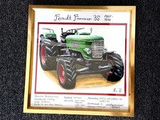 Quadro quadro Fendt Farmer 3s pezzo unico da collezione