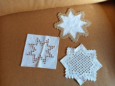 3 centri ricamati a mano