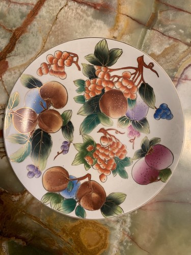Piatto ceramica decorato - in,