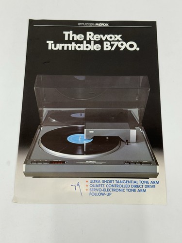 Brochure giradischi revox - brochure,