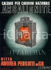 1940 ca AUTARCHIA - LEGNANO - Caldaia ARSALIGNITE Ditta PENSOTTI