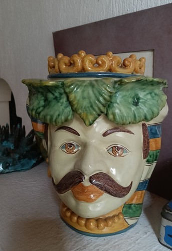 Testa moro ceramica - di, moro,