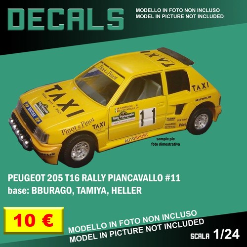 Decals repro peugeot 205 t15 - peugeot,
