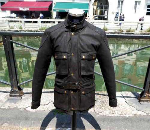 Giubbotto giacca pelle bufalo