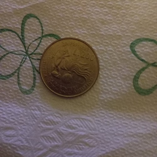 Moneta 200 lire - moneta,