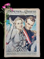 La Domenica del Corriere 22 aprile 1956 Nozze Monaco Ranieri Kelly Galileo Curie