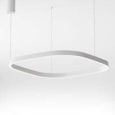 Criseide sospensione grande quadrata led bianco 80W