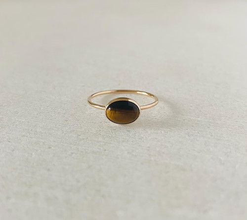 Anello occhio tigre lega - di, tigre,