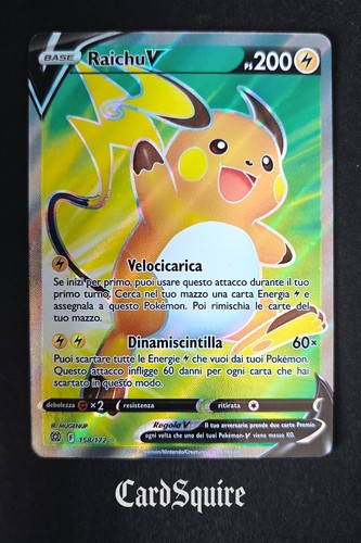 Pokemon raichu 158 172 brs - v, 158/172