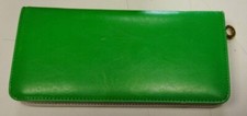 portafoglio - apertura cerniera singola - interno a fisarmonica - verde