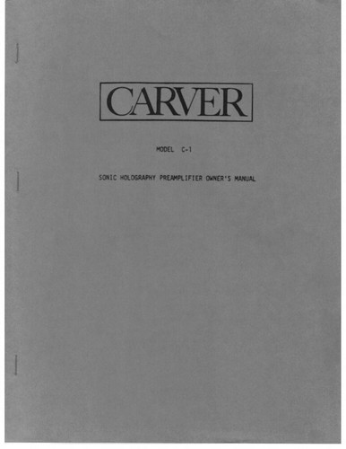 Carver amplificatore - carver, c-1